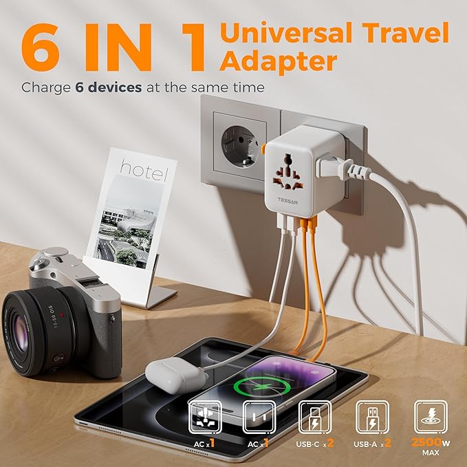 TESSAN 20W Universal Travel Adapter WTA10 - Image 4