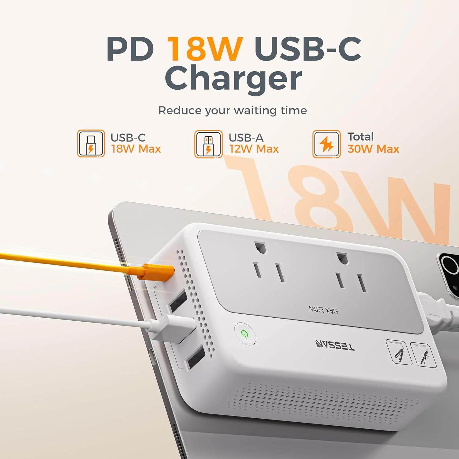 TESSAN 220V to 110V Universal Voltage Converter TC02 - Image 5