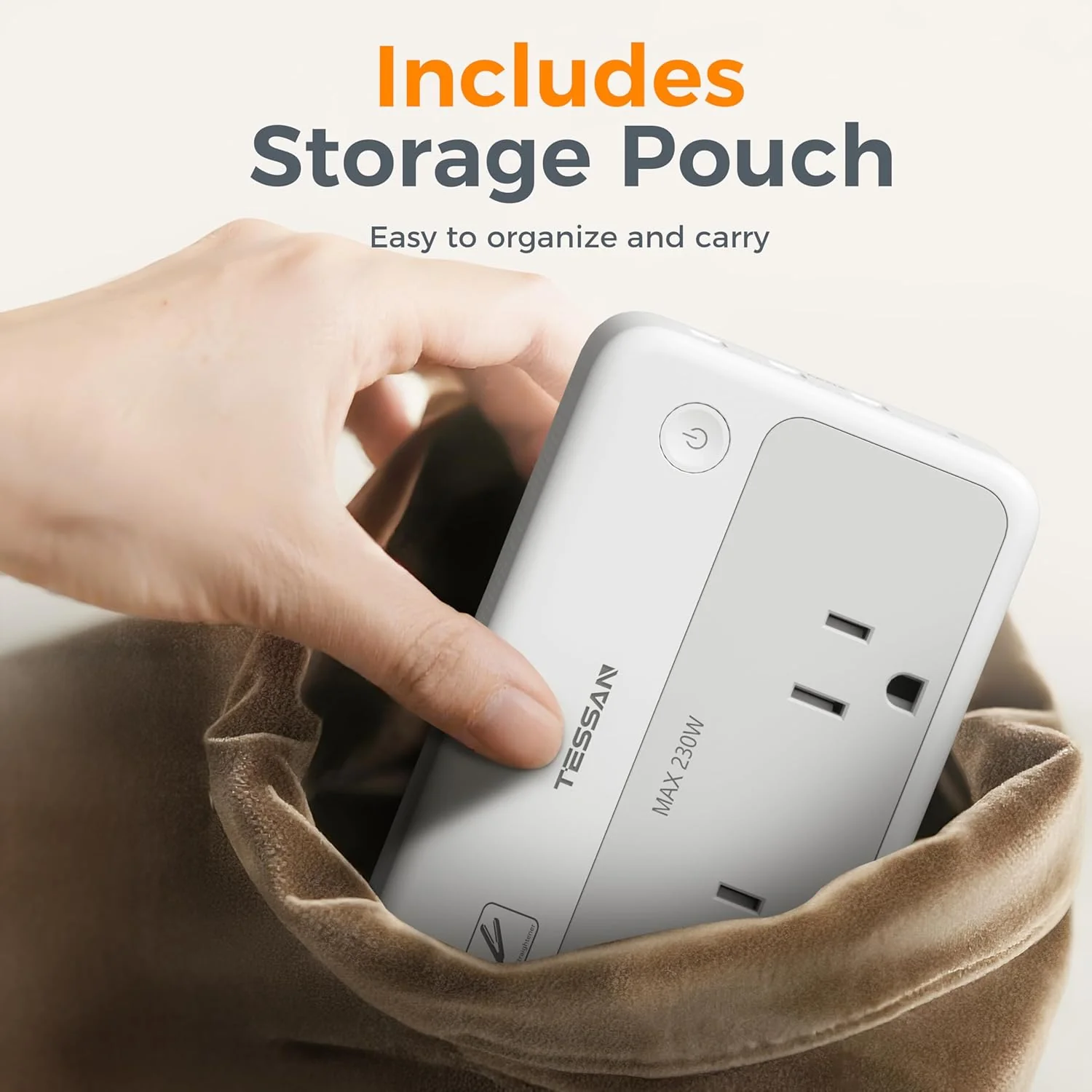 TESSAN 220V to 110V Universal Voltage Converter TC02 - Image 9