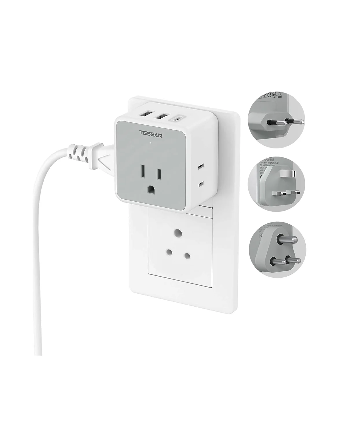 TESSAN All European Travel Plug Adapter Kit 121 - Image 5