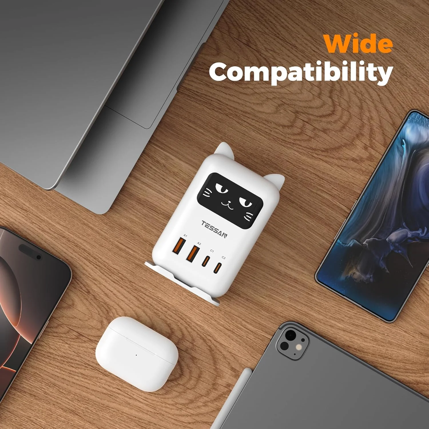 TESSAN PD 65W USB C Charging Station CS07 - Image 5