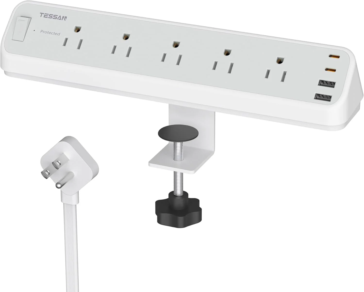 TESSAN Desk Clamp 2100J Surge Protector Power Strip PS06 - Image 10
