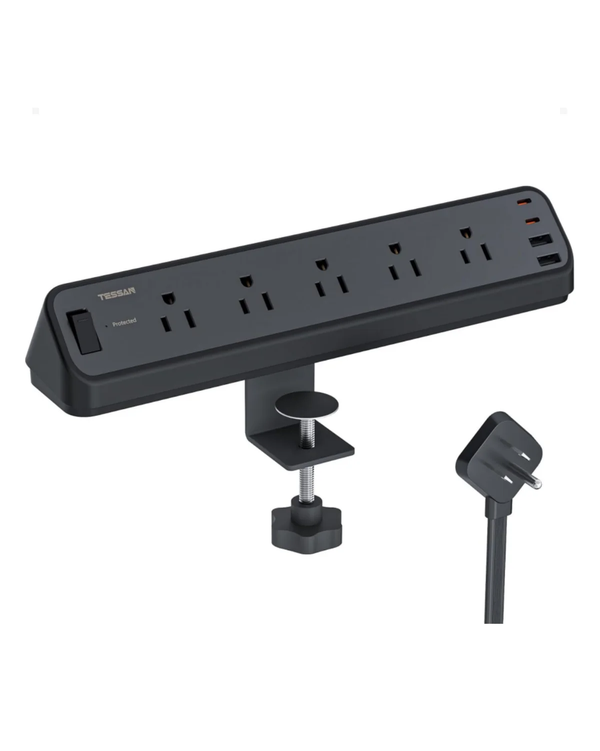 TESSAN Desk Clamp 2100J Surge Protector Power Strip PS06 - Image 11