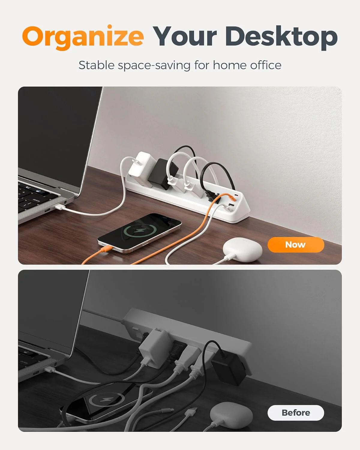 TESSAN Desk Clamp 2100J Surge Protector Power Strip PS06 - Image 9