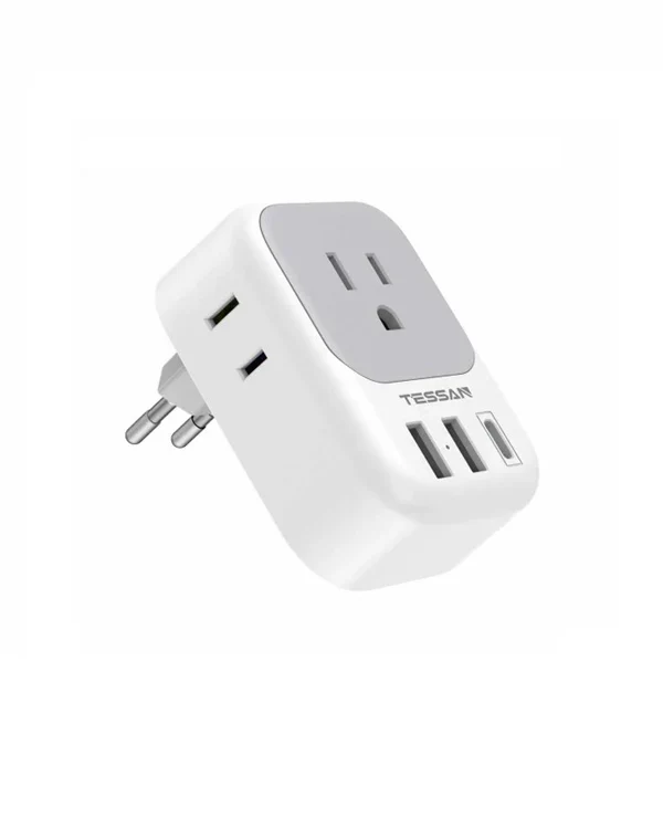 TESSAN European Travel Adapter(US To EU)  With USB Ports, to Most of Europe, Iceland Spain Italy France Germany - Image 7