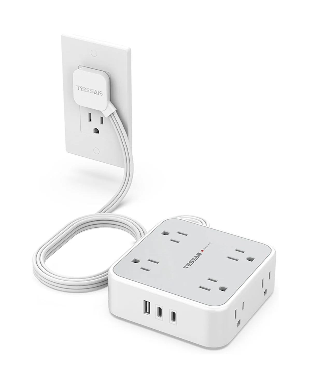 TESSAN Surge Protector Power Strip with 8 AC Outlets, 3 USB(1 USB C) - Image 17
