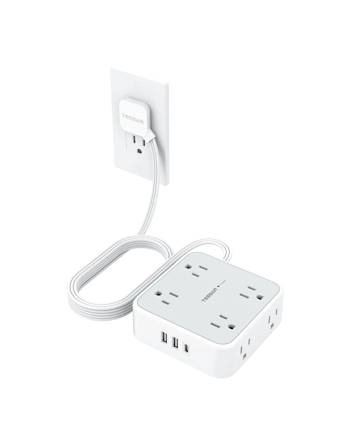 TESSAN Surge Protector Power Strip with 8 AC Outlets, 3 USB(1 USB C) - Image 19