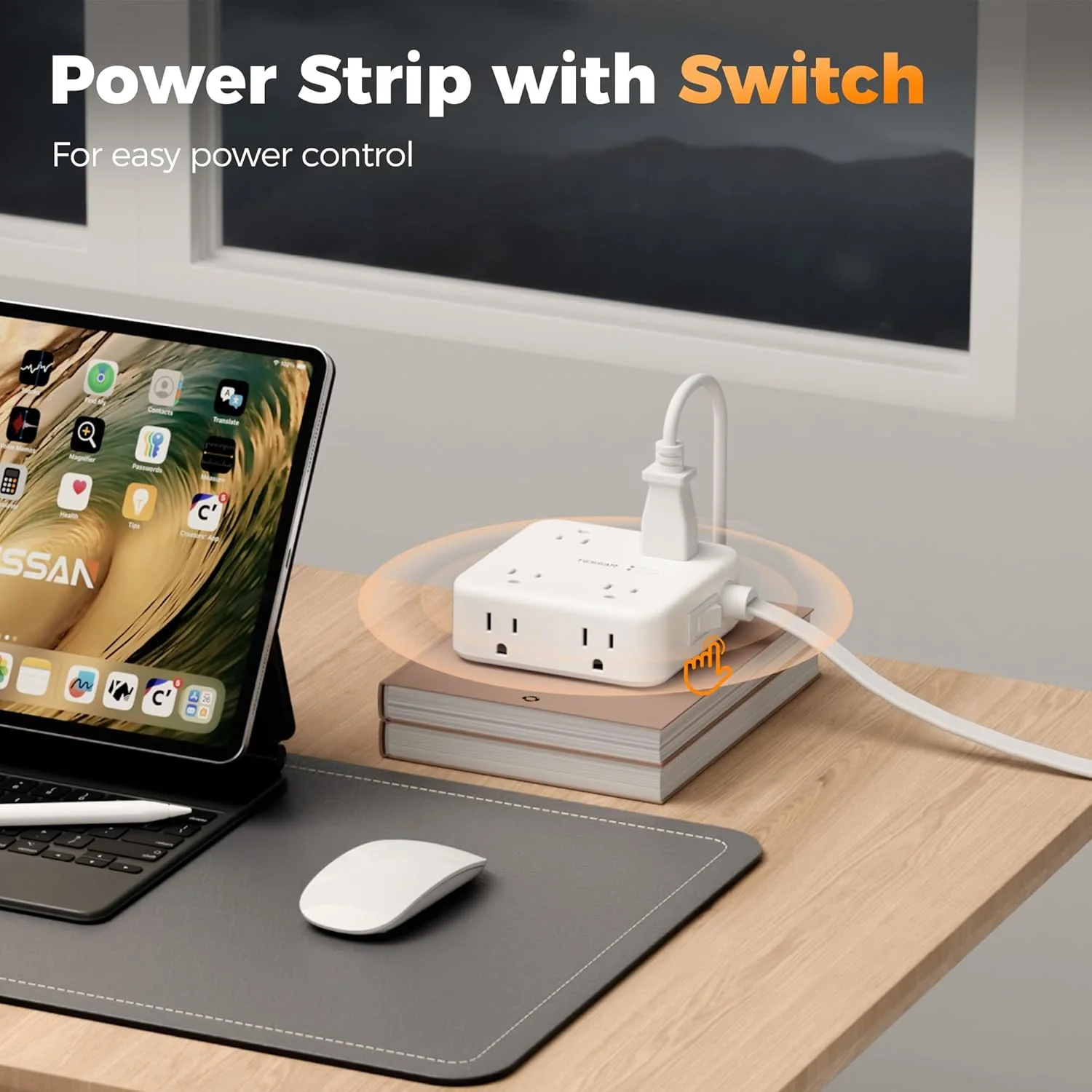 TESSAN 15 Ft Surge Protector Power Strip PS07 - Image 6