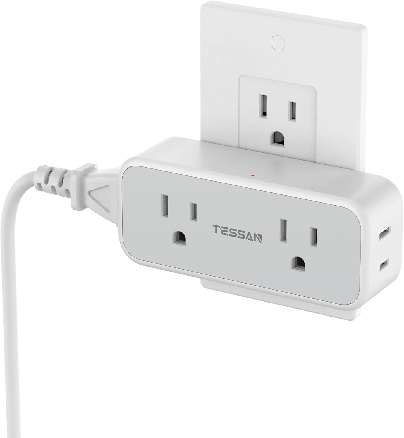 TESSAN 4 Electrical Multiple Outlet Extender with 3 USB Ports, Multi Plug Outlet Splitter with USB - Image 12