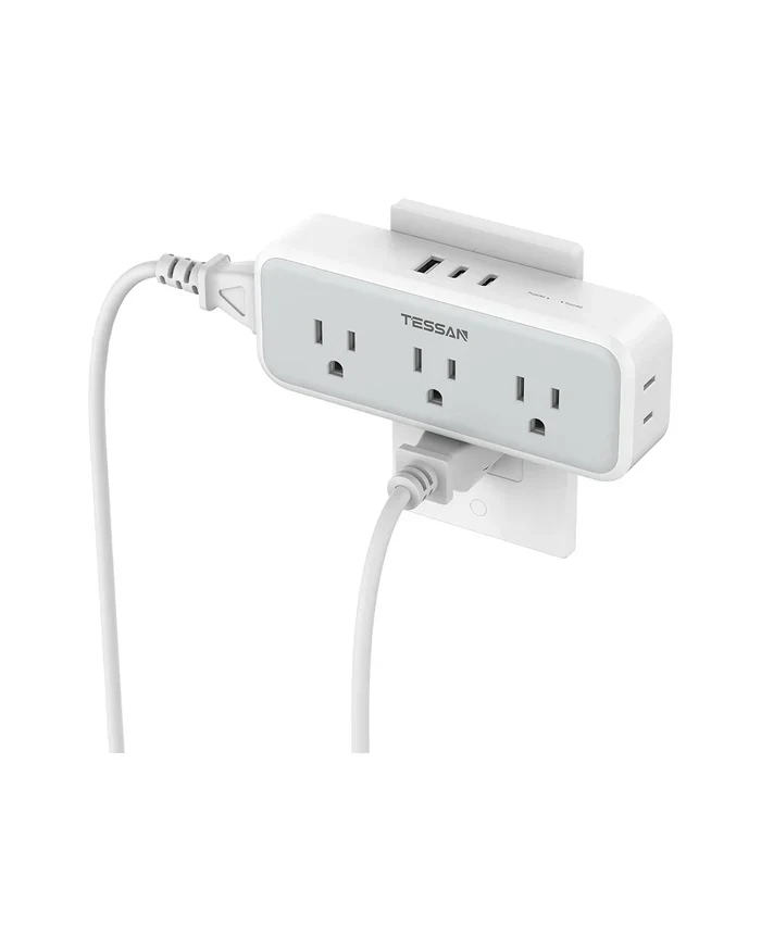 TESSAN Multi Outlet Extender, Surge Protection, Compact Design Saving Space For Other Electronics - Image 9