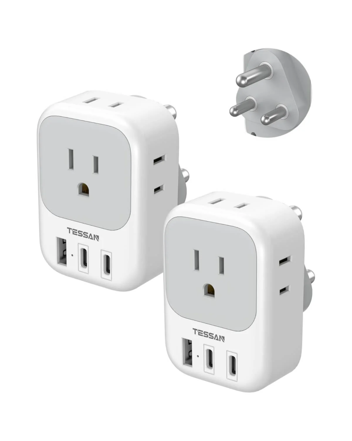 TESSAN US to South Africa Plug Adapter Type M - Image 9
