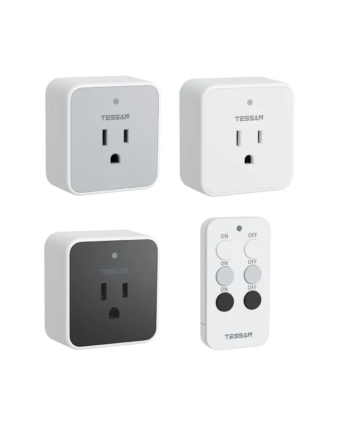 TESSAN Remote Wall Outlet, Wireless Remote Light Switch, 100ft RF Range - Image 8