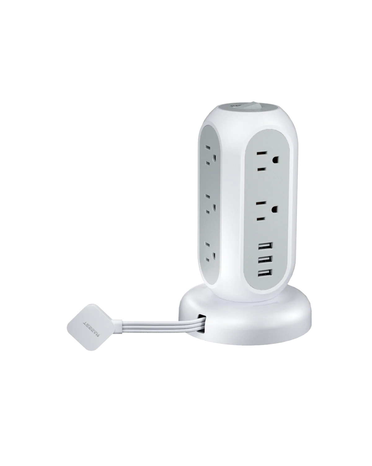 TESSAN Tower Power Strip Flat Plug 6FT with 11 Outlets 3 USB (1 USB C) - Image 11