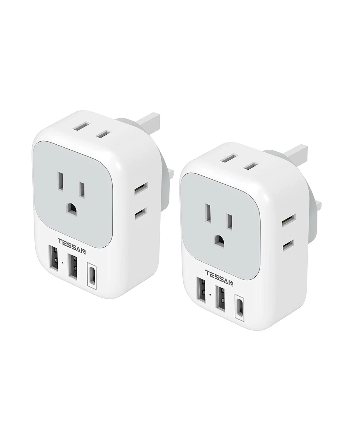 TESSAN US to UK Plug Adapter Type G 161 - Image 6