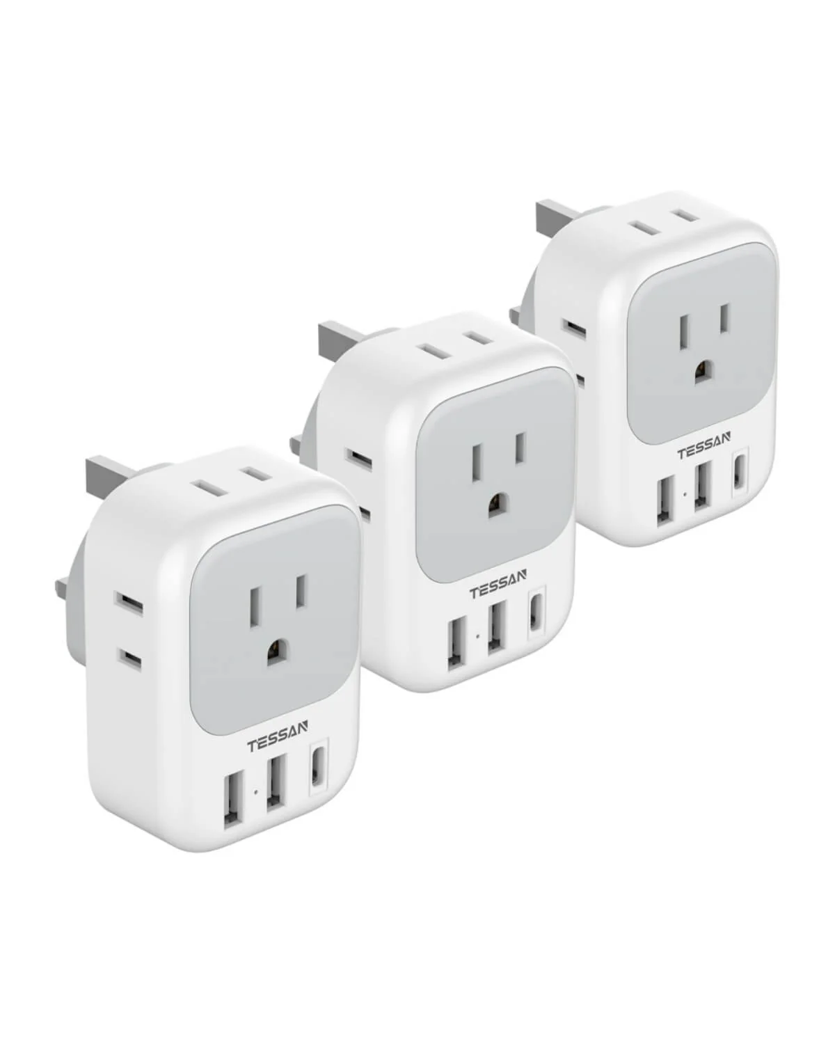 TESSAN US to UK Plug Adapter Type G 161 - Image 9